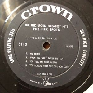 Ink Spots ...Spots' Greatest Hits Vinyl Lp '59